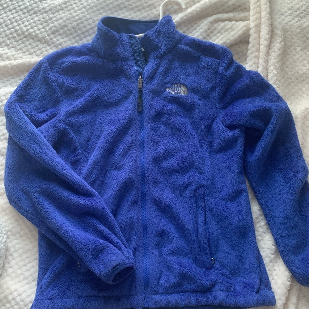 Royal blue north face zip up